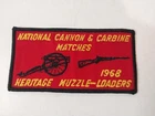 Vintage National Cannon Carbine Matches 1968 Patch Heritage Muzzle-Loaders