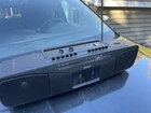 Sony CFS-W304 Portable Stereo Boombox AM/FM Radio Dual Cassette Player - Works