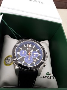 black lacoste watch men's