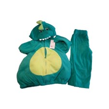 Carters Green Dragon Halloween Costume Fleece Baby Boys Size 6 To 9 Months NWT
