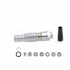 Compatible 0B FGA 2 3 4 5 6 7 9 Pin Cable Plug Circular Connector 30-degree