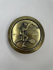 Vintage Gold Tone Tennis Belt Buckle The Great American Buckle Company