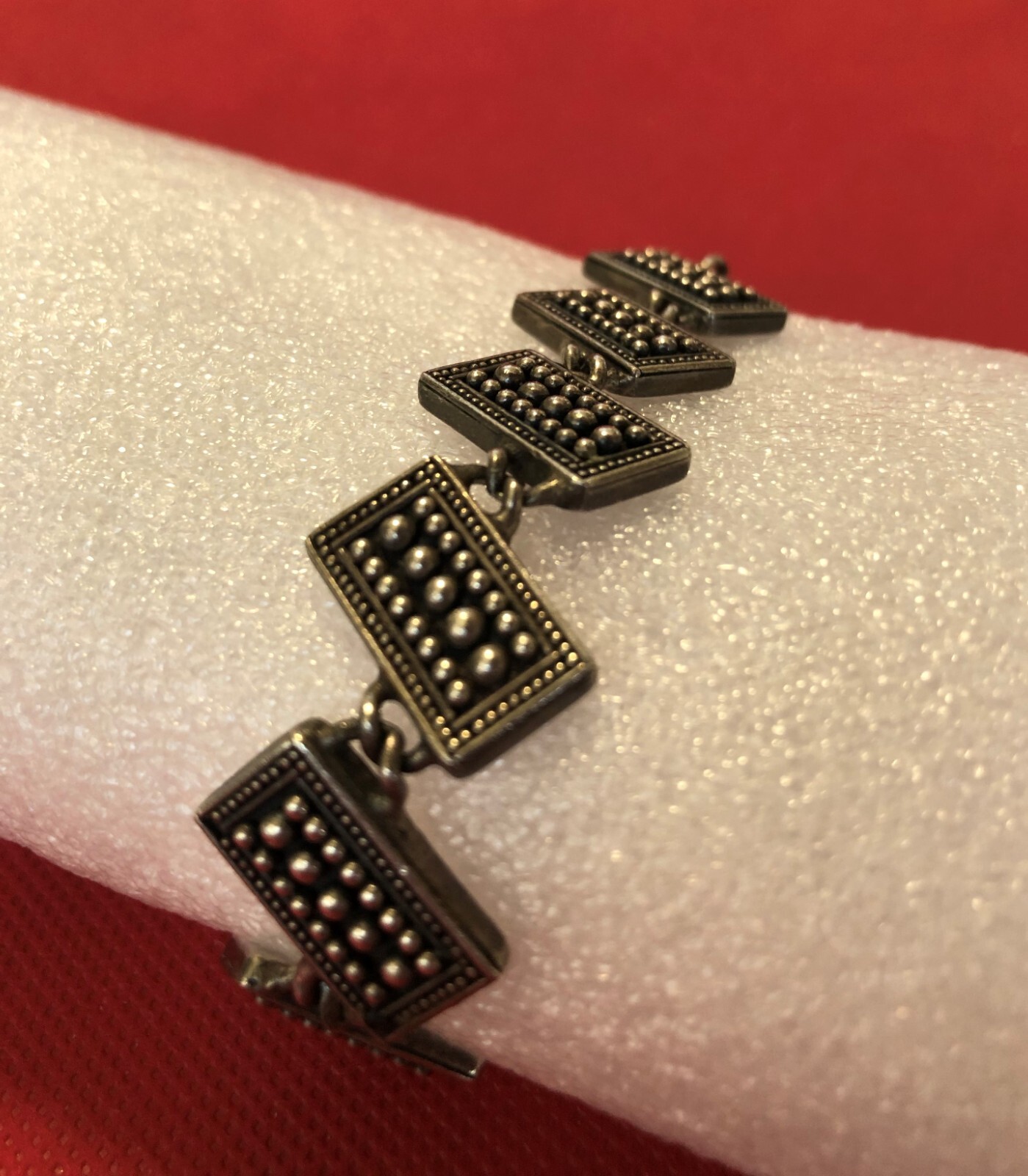 Stunning Solid 925 Sterling Silver Panel Links To… - image 5