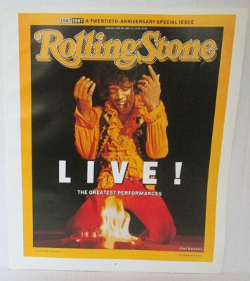 JIMI HENDRIX / MADONNA ROLLING STONE COVER 11.5