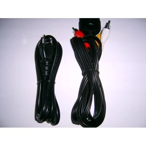 Generischer Xbox Av Kabel AC Stromkabel für Xbox Original Schwarz Brandneu 8Z - Bild 1 von 3