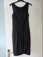 Coast evening dress Black Size 10 Holiday Cruise cocktail prom dress Silk belt