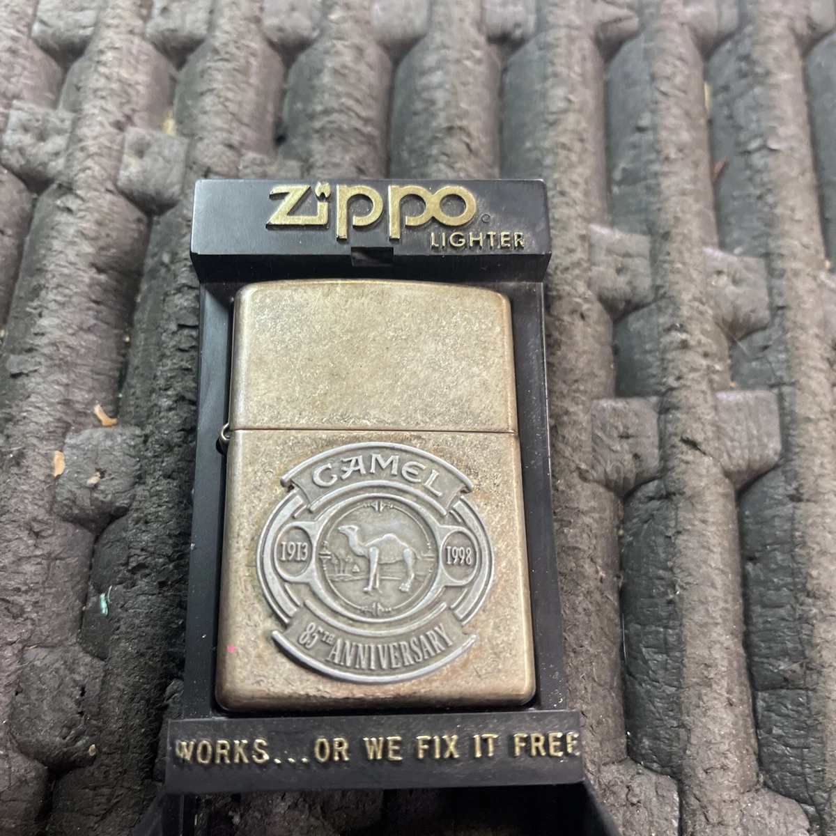 Zippo Camel 85th Anniversary Emblem Antique Silver Pewter Emblem