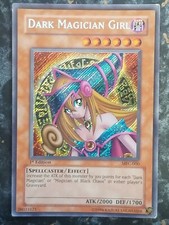 Yugioh card,rare,1st edition, dark magician girl, MFC-000 ,slight  wear 