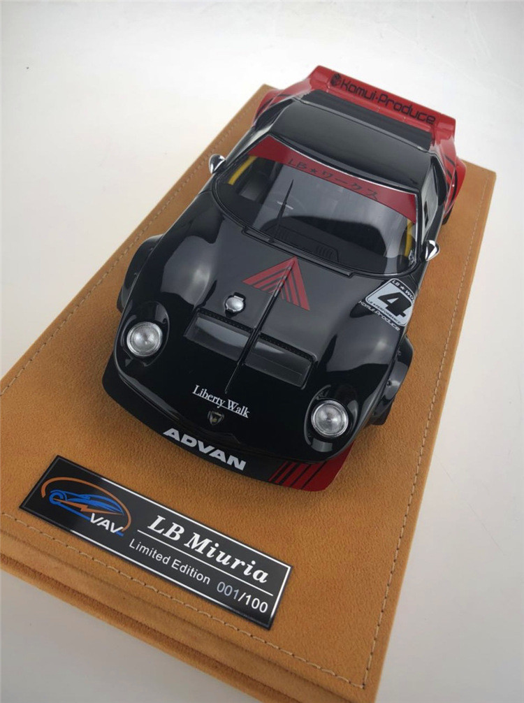 VAV 1/18 ランボルギーニ ミウラ LB ADVAN 1/18 VAV Liberty Walk Lamborghini Miura - DiecastSociety.com
