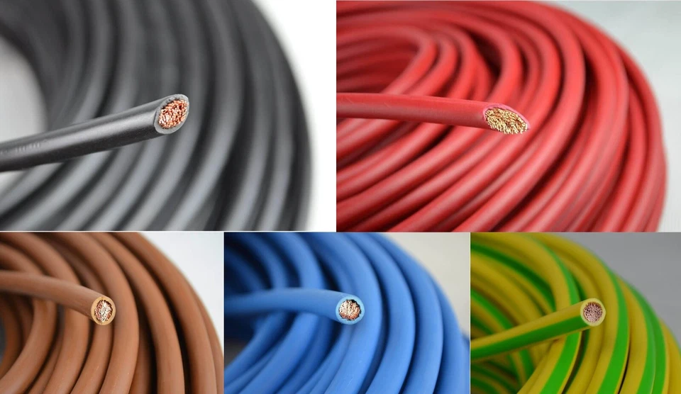 LAPP, LA TRIVENETA CAVI, WASKÖNIG+WALTER, NKT Kabel H07V-K 4,0 6,0 10 16 25 35 50 70,0mm² flexible Verdrahtungsleitung Litze