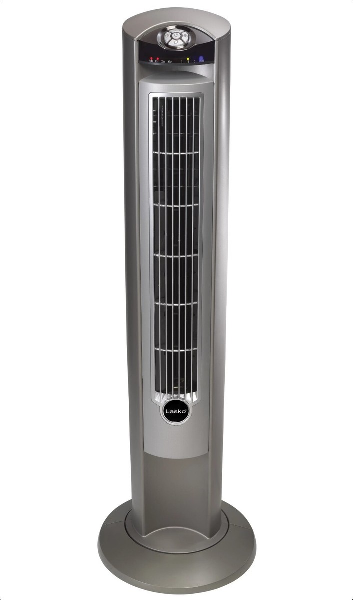 Lasko 42 Wind Curve Tower Fan with Ionizer and Remote, 2554,  Gray/Woodgrain | eBay