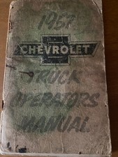 1957 57 Chevrolet Chevy Truck Owners Operators Manual Guidebook For Glovebox