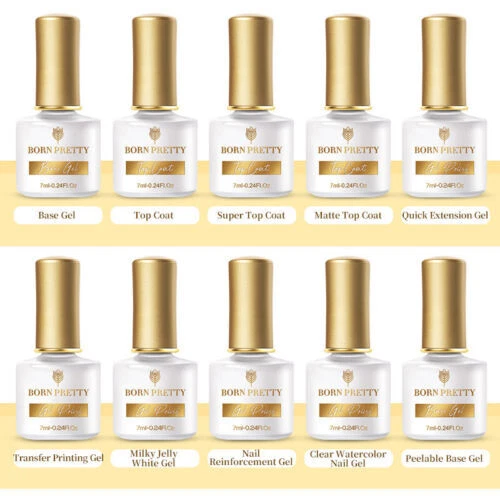 Capa superior de Gel Born Pretty brillante esmalte de uñas