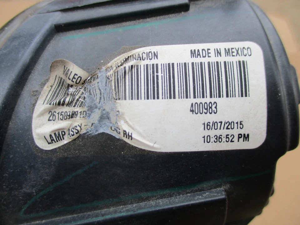 Luz antiniebla del lado del pasajero delantero Nissan Pathfinder 2013 2014 2015 2016 2017 OEM Foto 3 de 3