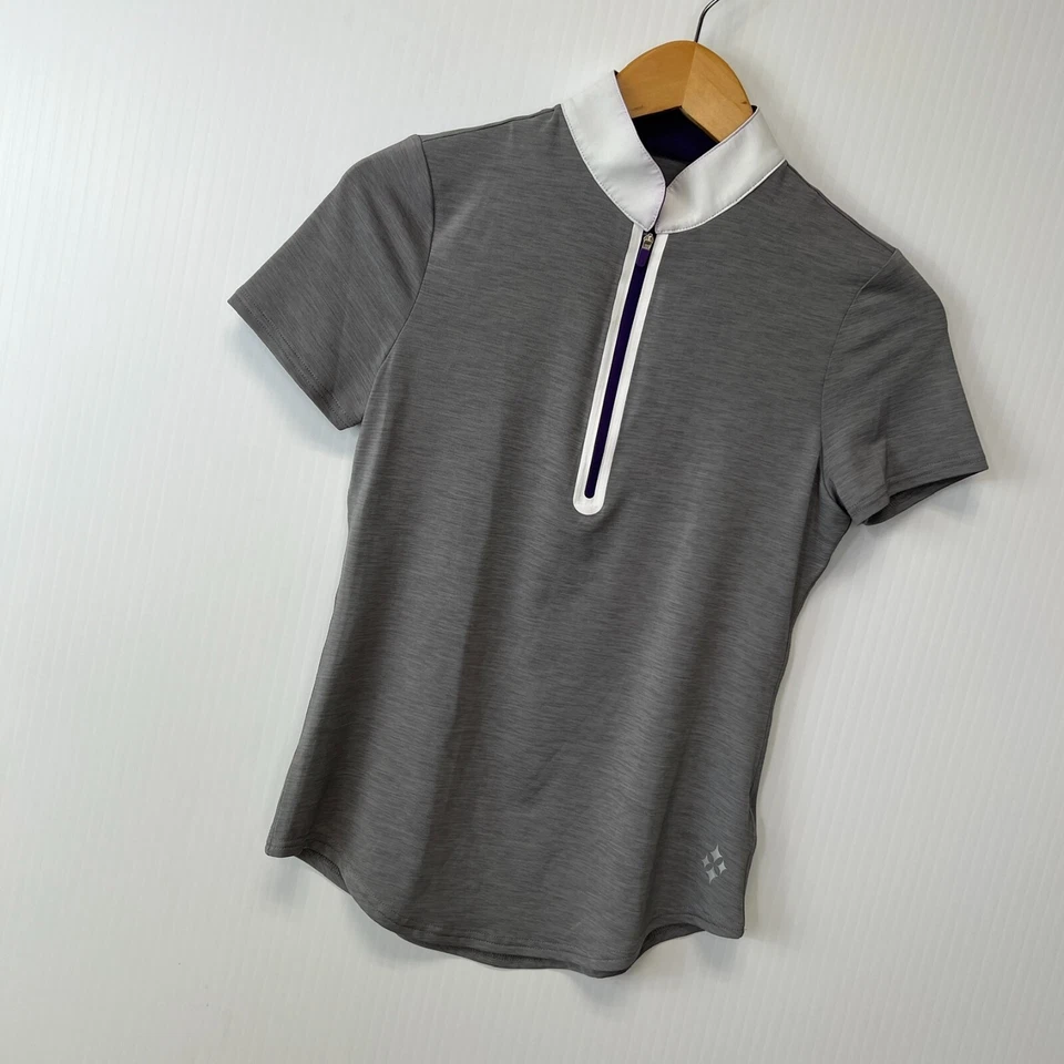 Pullover Jofit Mujer XXS Cuarto Cremallera Tenis Elástico Top Deporte Correr Gimnasio Core Go Foto 2 de 4