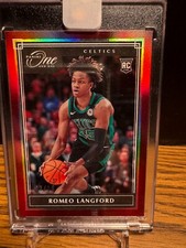2019-20 Panini One and One Romeo Langford #131 RC Ruby 07/15 Red ENCASED