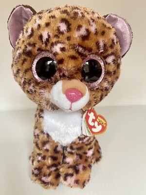 Ty Beanie Boo Leopard NWT “Patches” 8” Stuffed Spotted Cat '17