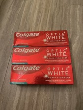 Colgate Toothpaste Optic White Stain Fighter Fresh Mint 4.2 Oz Lot of 3
