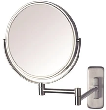 JERDON 8-Inch Two-Sided Swivel Wall Mount Mirror - Makeup Mirror with 8X Magn...