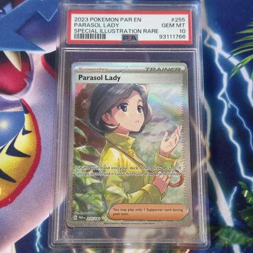 Pokemon Card | PSA 10 Parasol Lady 255/182 SIR Trainer Paradox Rift