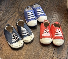 Sneakers casual bambino bambino OLD SOLES 20 US 4 - pelle blu/res - tre paia
