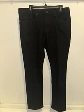 Buffalo David Bitton Men's Straight Stretch Denim Jeans Dark Wash W36 L32 NWT