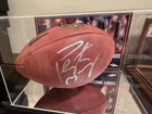Peyton Manning Autographed NFL Football Broncos with COA and Display case