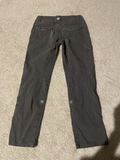 KUHL Cargo Pants Boys Small 7-8 Gray Renegade Hiking Outdoor Utility Nylon Blend