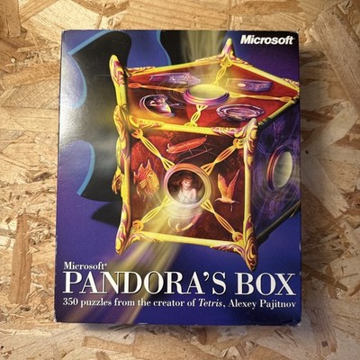 Pandora's Box PC CD Rom Big Box 1999 Vintage Spiel 350 Puzzles Microsoft