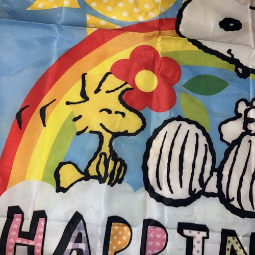Peanuts Snoopy Woodstock Felicidad Exterior Bandera Flores Arco Iris Sol Jetmax - Imagen 12 de 24
