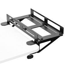 VIVO Clamp-on Adjustable Deskside Gaming PC Holder with Wall Mounting Option