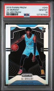 PSA10 2019プリズム ジャモラント ラックオブザロッタリー シルバー PSA10 Ja Morant 2019-20 Panini Prizm Luck of the Lottery Silver RC