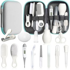Baby Healthcare and Grooming Kit, 14 in 1 Baby Safety Set Newborn Nursery Health