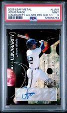 2025 LEAF METAL LUNARARITY JESUS MADE SUPER PRISMATIC GOLD #1/1 AUTO PSA 9