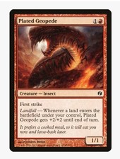 Plated Geopede | Duel Decks DDI | Pauper Staple| MTG Landfall Aggro First Strike