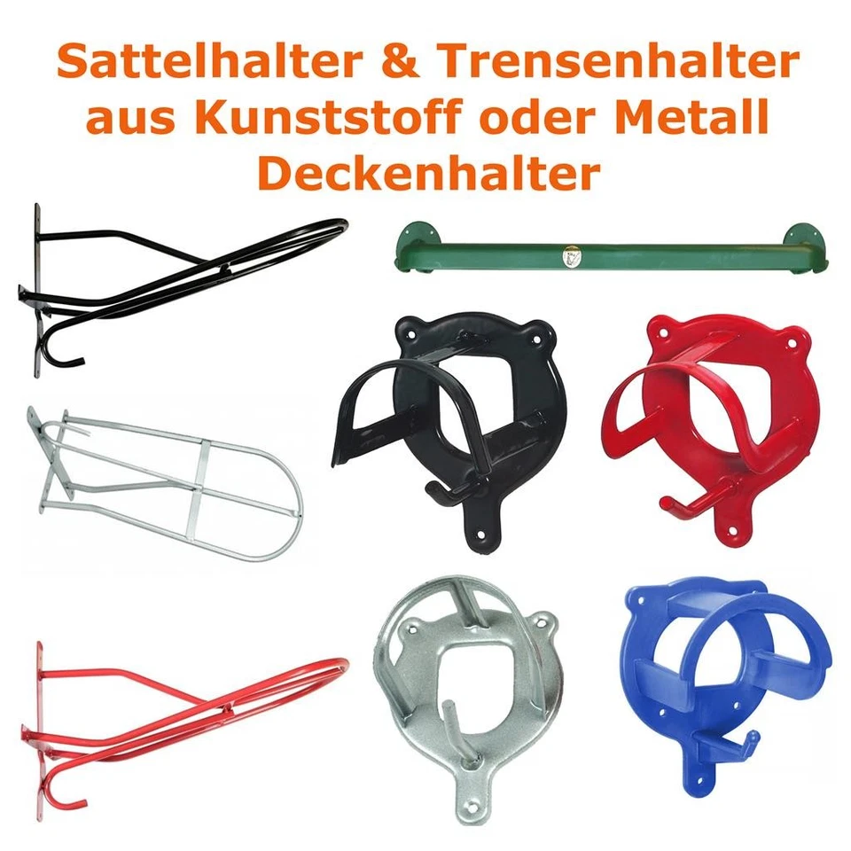 Sattelhalter Trensenhalter Halfterhalterung Metall Kunststoff Deckenhalter Pferd - Bild 1 von 1
