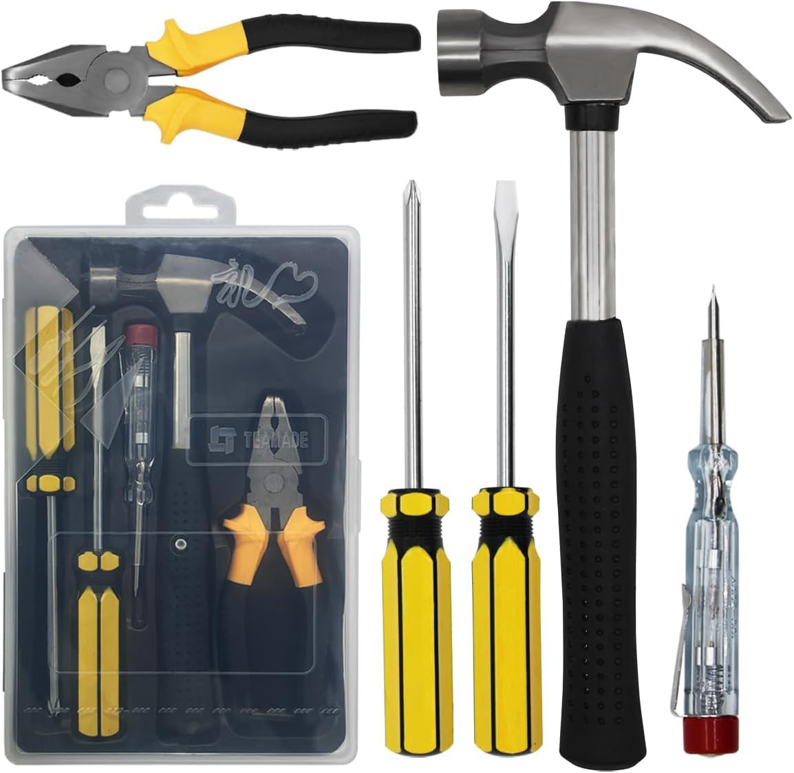 Kit 5 Attrezzi Professionali Casa e Ufficio: Set di Manutenzione Base