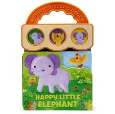 Happy Little Elephant: Interactive Children's Sound Book (3 Button Sound) - GOOD