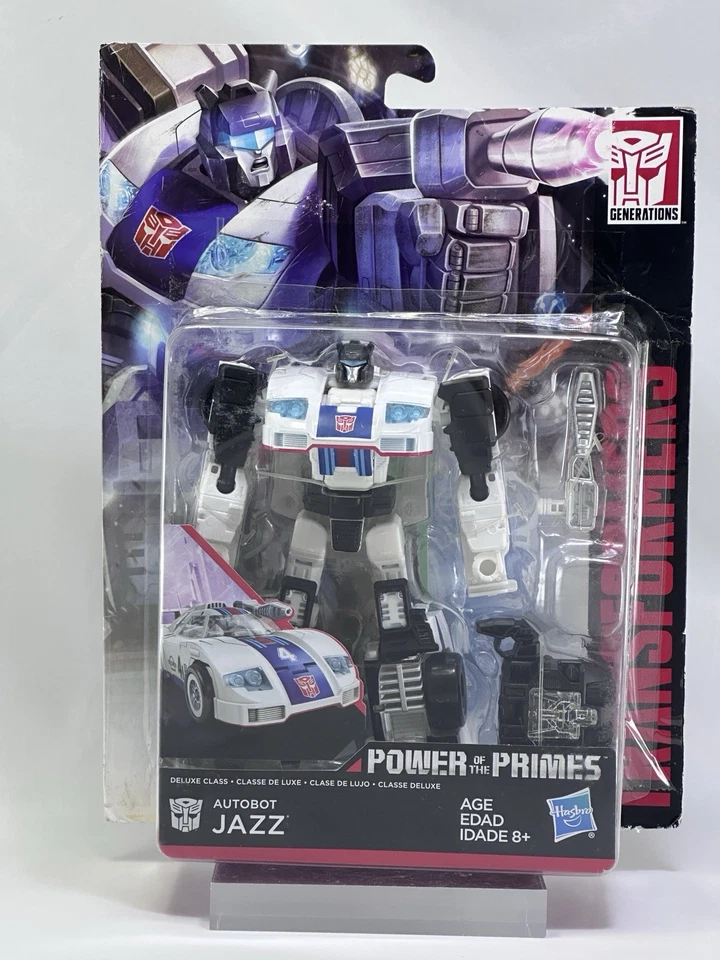 JAZZ AUTOBOT TRANSFORMERS POWER OF THE PRIMES HASBRO TAKARA DELUXE CLASS MOSC - Immagine 2 di 4