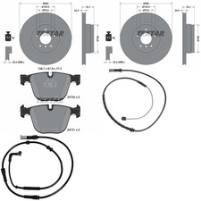 TEXTAR BREMSSCHEIBEN 345mm + BELÄGE HINTEN passend für BMW X5 E70 F15 X6 E71 F16