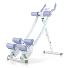 Adjustable Heights Ab Machine Foldable Core & Abdominal Workout Trainer Cruncher
