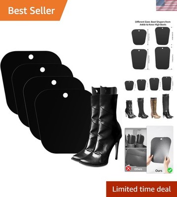4 Pack Durable 10-Inch Boot Shapers - Stylish Organizers for All Boot Types