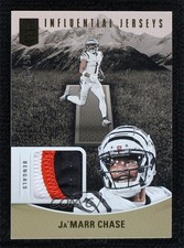 2024 Panini Donruss Elite Influential Jerseys Prime 5/99 Ja'Marr Chase 1q2