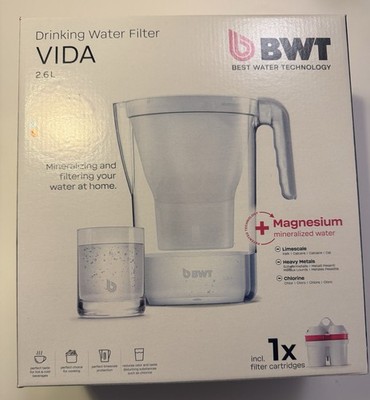 BWT Best Water Technology Vida 2,6 L Weiss Wasserfilter MAGNESIUM NEU OVP