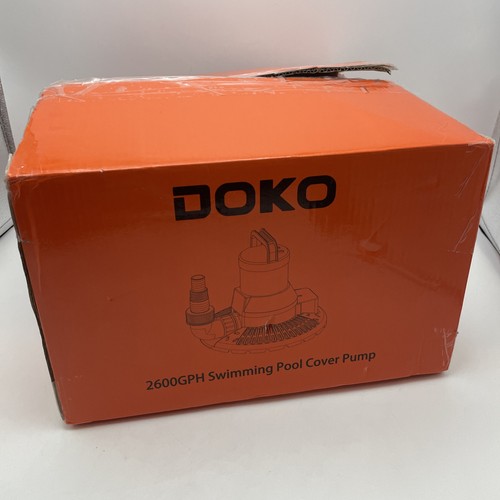 DOKO Automatic Pool Cover Pump, 1/3 HP Submersible Water Pump with 25 FT Power