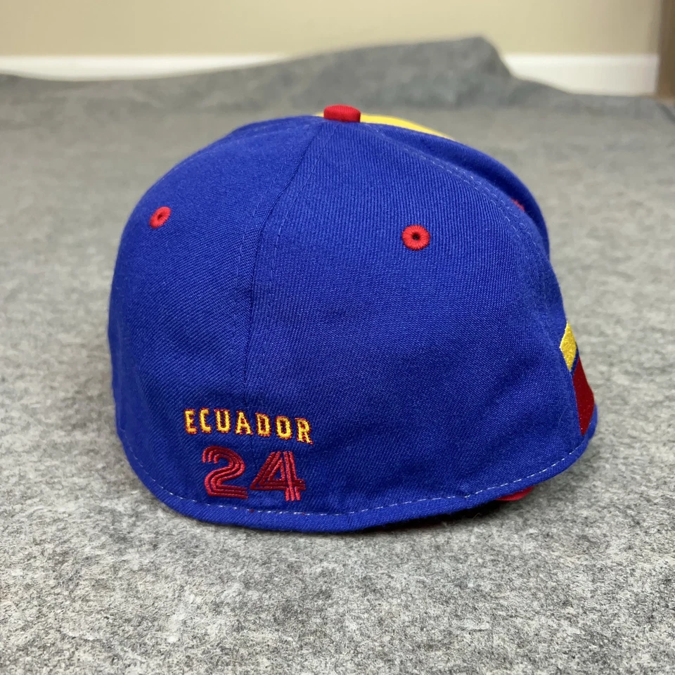 Gorra Ecuador Ajustada Para Hombre 7 3/4 Amarillo Azul Rojo Adidas Fútbol Fútbol 24 Foto 3 de 4