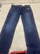 TK Axel Slim Boot Denim Jeans Men's 36x32 Distressed Little Actual 31 1/2 Length