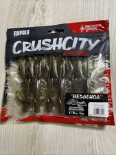 Rapala CrushCity•Hedgehog •4"• Green Pumpkin•