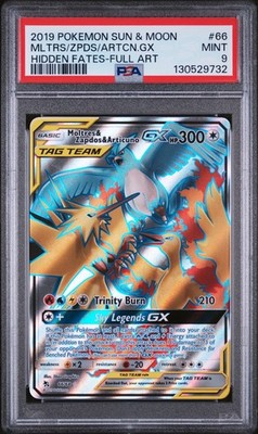 2019 #66 FULL ART/MOLTRES & ZAPDOS & ARTICUNO GX PSA 9 | eBay