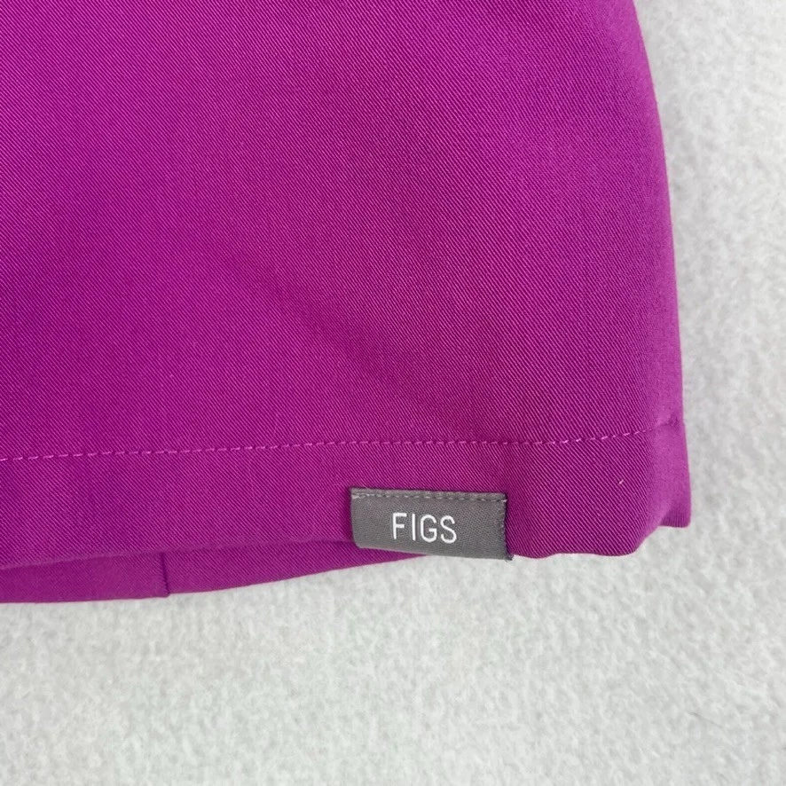 Figs Inala Scrub Top Women's Small Fuschia V-Neck Technical Collection - Image 2 of 4